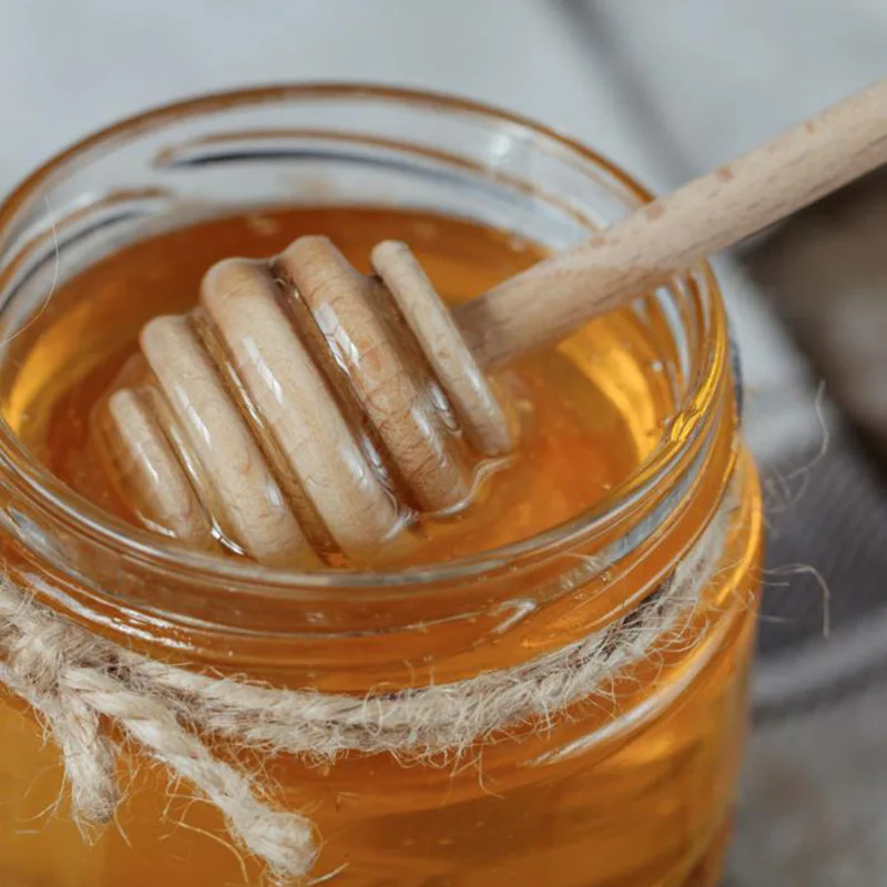 Wooden Honey Jam Wine Mixing Stirring Wooden Honey Picking Stick Coffee Milk Tea Mixing Stick