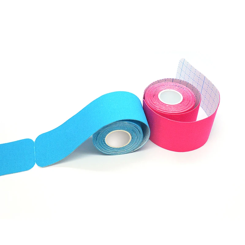 Customized wholesale price body  kinesio face tape 5cmx5m 165 g/sqm sports bandage kinesiology athletic fitband for physiotherap
