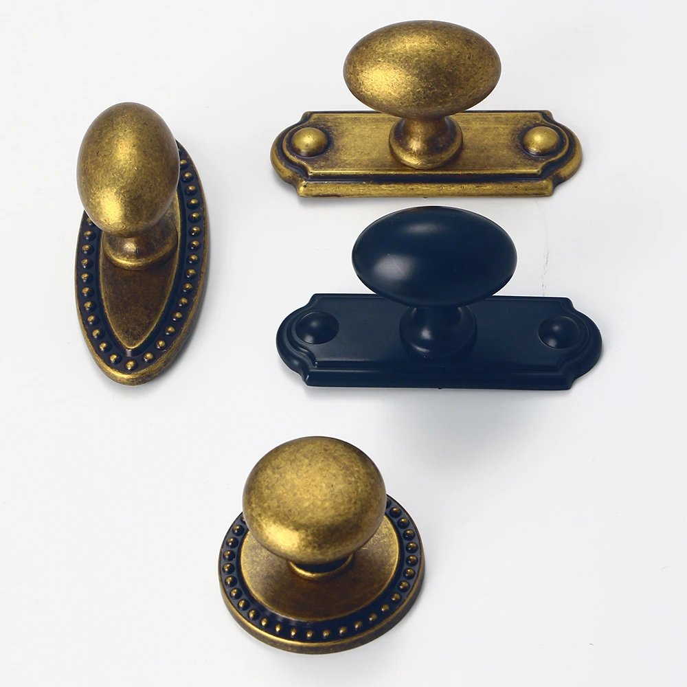 antique style furniture door knob Vintage Treatment Round Decorative Bottom Board Cabinet Doors Knobs