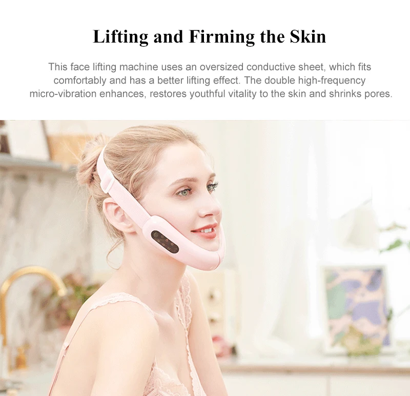 Face Lifting Device Electric V Face Machine Slimming Vibration Double Chin Reducer  Electric V Face Shaping Massage