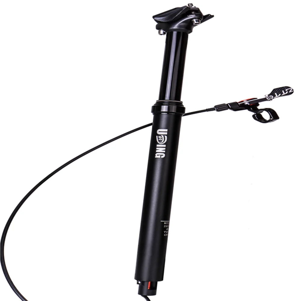 UDING  MTB dropper post seat post 30.9/31.6 mm Height adjustable folding bike seat post