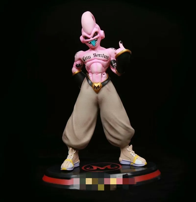 28cm anime GK DBZ Super saiyan Majin buu action figure Tattoos buu figure PVC model toy for gifts