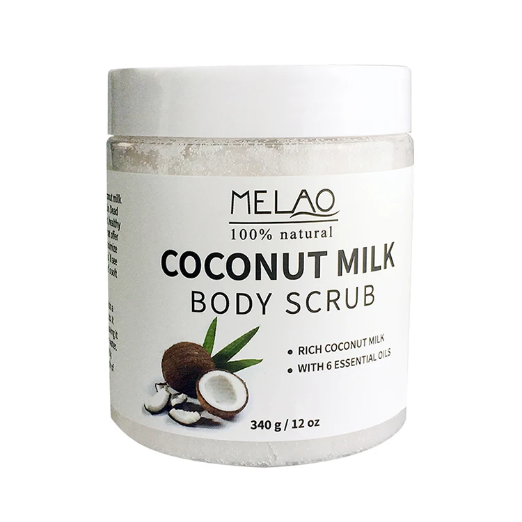 
MELAO Natural Deep Cleansing Exfoliator Promoting Radiant Skin Bulk Best Private Label Organic Coconut Sugar Scrub 