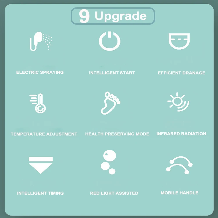 Portable Relax Foldable Soaking Bucket Basin Foot Massager Collapsible Pedicure Foot Spa Bath for Family Customized 220V 20cm