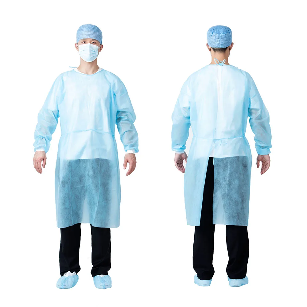 Rhycom disposable non woven waterproof disposable isolation gown manufacturers