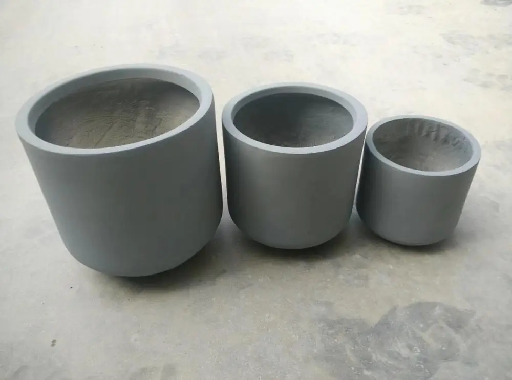 Big Cement Concrete Planter Flower Pot Fiberglass  Molds for Outdoor Garden House Building Decoration
