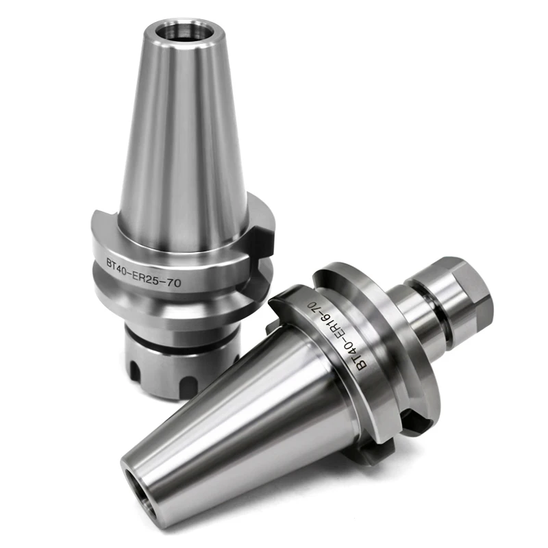 HUAZHICHUN CNC Powerful Tool Handle CNC BT-ER Cutter Shank BT40-ER11, ER16, ER20, ER25, Length 70mm, 100mm