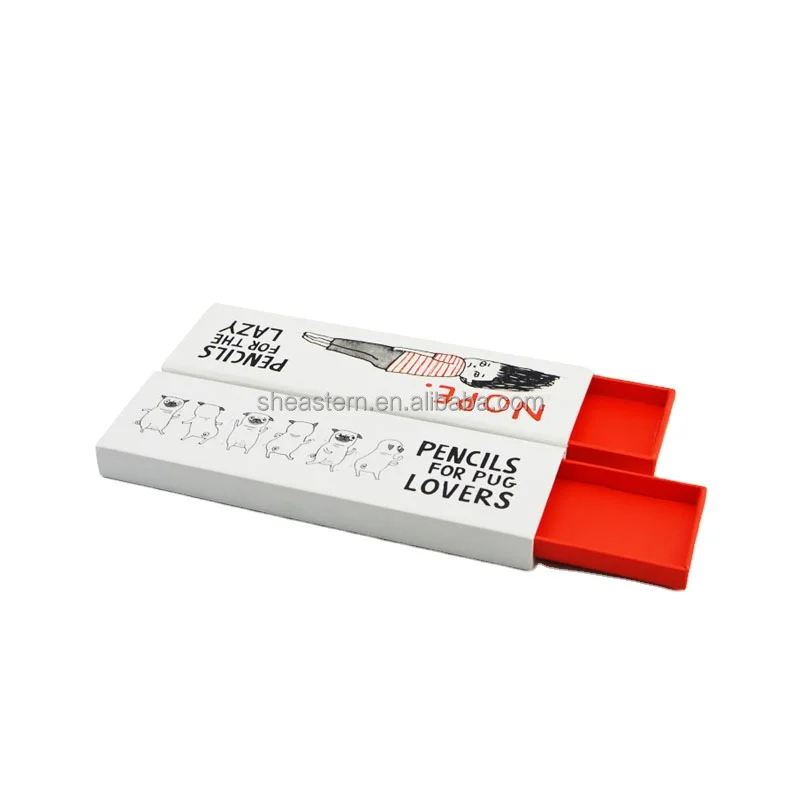 Custom Elegant Pencil Case Paper Gift Box Packaging