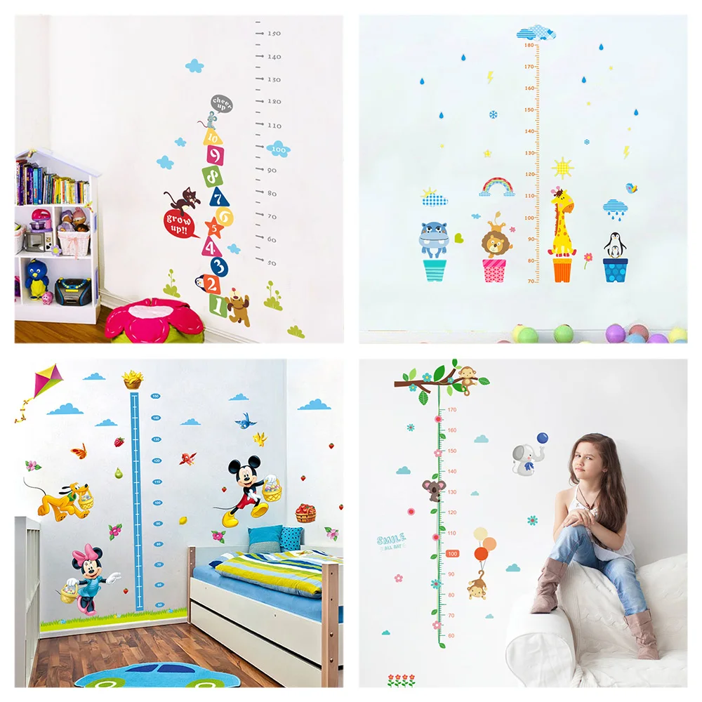 Animal Wall Stickers Tree Elephant Giraffe Lion Wall Nursery Sticker Wall Decor For Children Playroom Bedroom Living Room