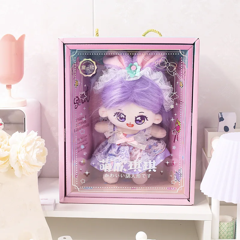 DH42074 Mini Doll Movable Joint kids toys for girl 3D Big Eyes Beautiful DIY fairy doll With Clothes Dress Up doll set for girls