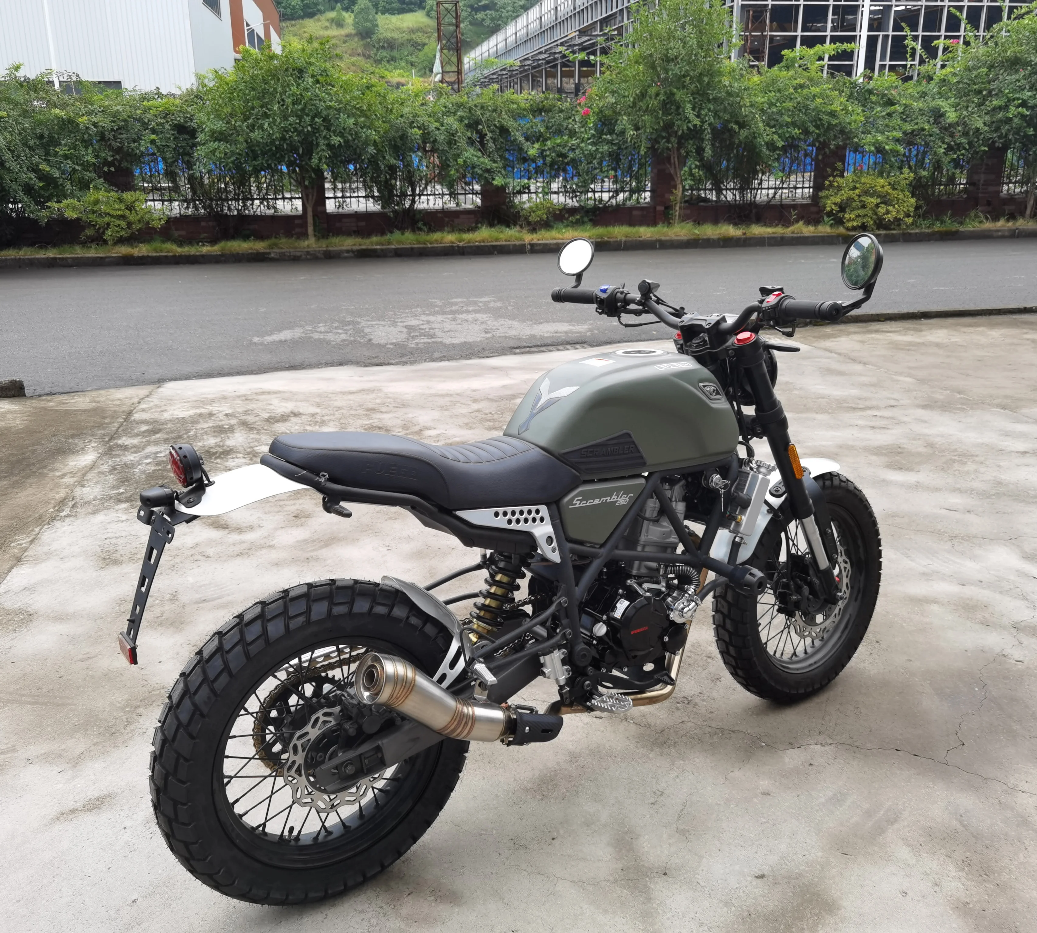Китай 300cc мотоциклы FUEGO SCRAMBLER 300 мощный мотоцикл с водяным охлаждением No.22073105