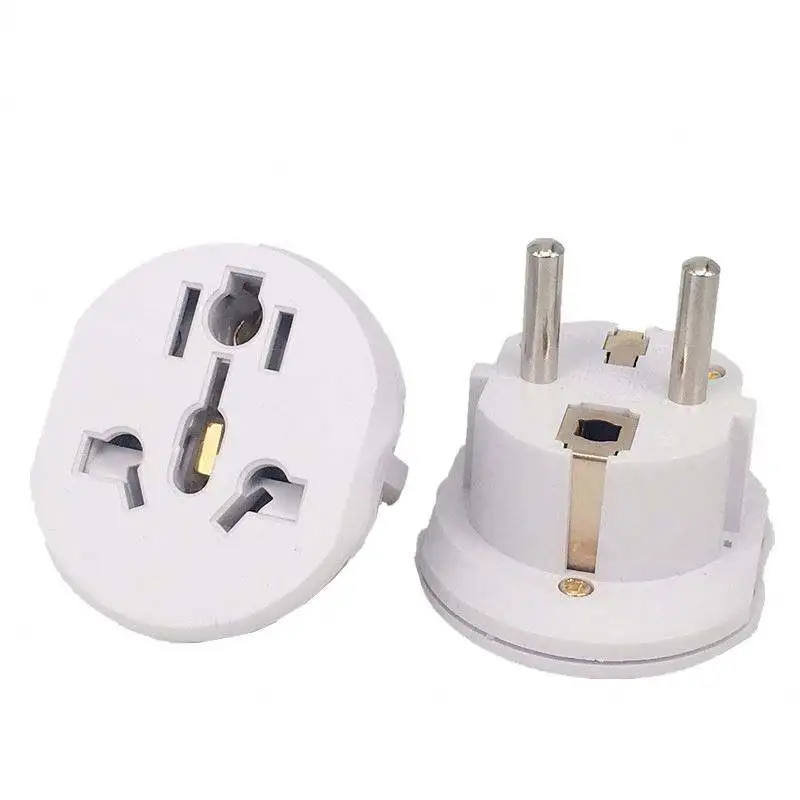 Eu Plug Adapter Us To 16A 250V Universal Travel Socket Au Uk Cn Korea Kr Wall Adapter