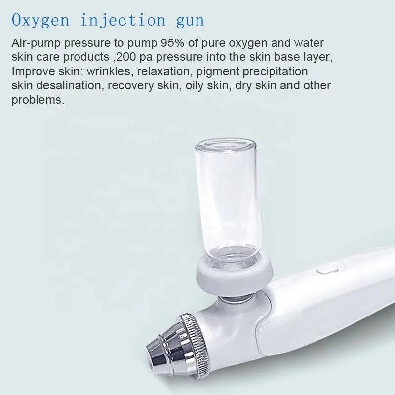 2023 6 In 1 Spray Gun Nano-Level Physical Water 6 Handles Water Oxygen Facial Hydro Dermabrasion Machine