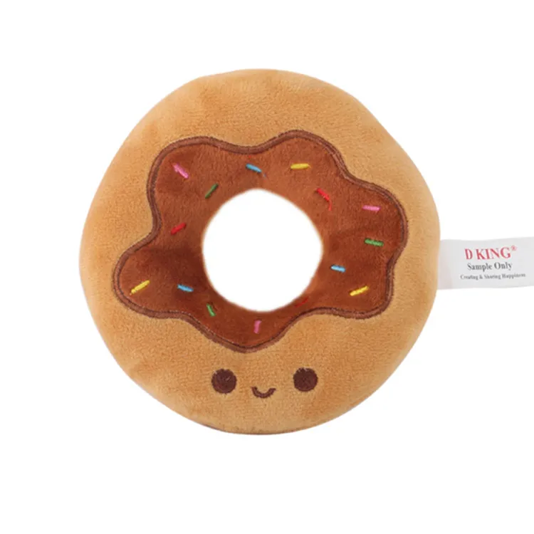 D KING Manufacturer Custom logo Tough Pet Supplies mini donut dog toy chewing pet toys