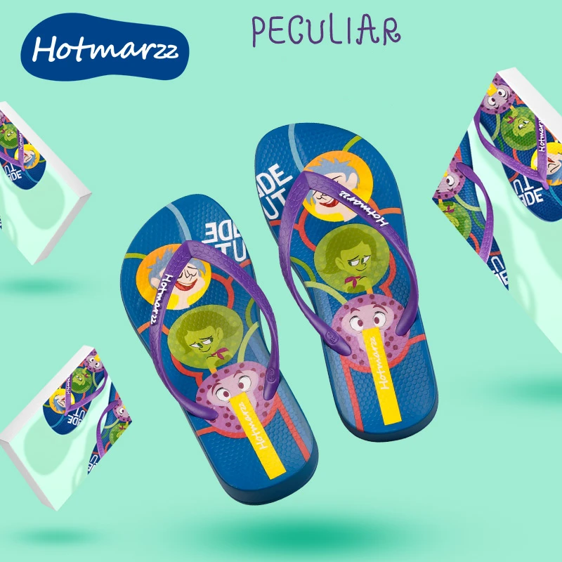 wholesale fancy kids pvc slippers anti-slip eva anime flip flops for children