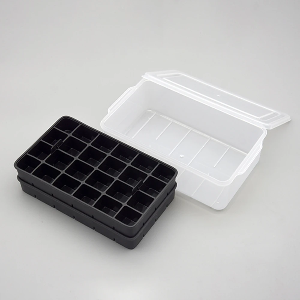 Easy To Clean Silicon Ice Cube Tray Whiskey Cocktail Cold Drink Coffee Ice Cube Ice Cube Tray With Lid And Bin