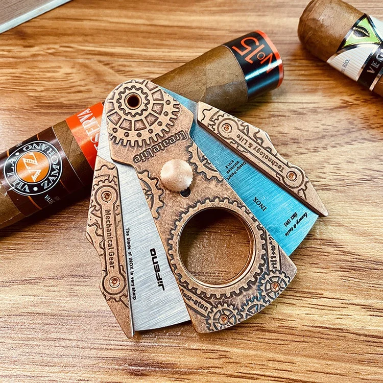 Metal Smoking Tools Double Blade Cigar Cutter