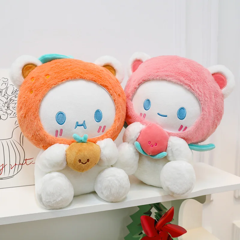 Милые Мультяшные плюшевые игрушки Cinnamoroll мультяшная собачка милые фруктовые персиковые оранжевые Клубничные для девочек