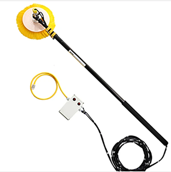 Single Head Solar Panel  Brush Photovoltaic Effort-free Cleaning Dust Industrial Rotary Brush
