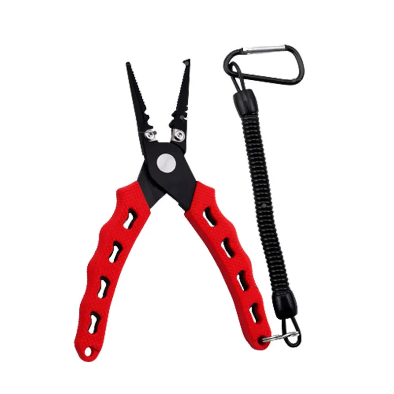 CX08 Quicky Cutting Saltwater Lure Stainless Steel Fishing Plier Outdoor Hook Remover Pliers Multifunctional Fishing Pliers