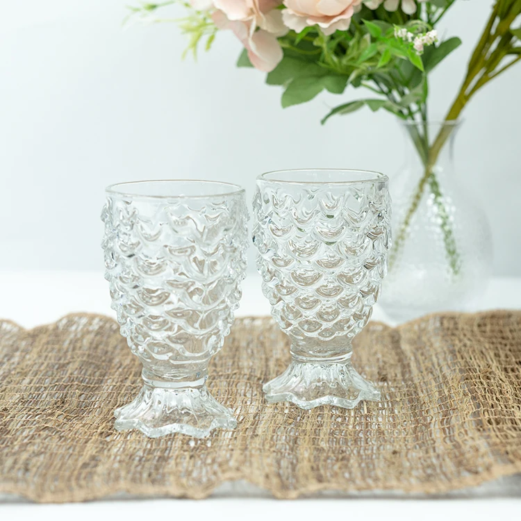 Blinkmax creative cocktail cocktail  fancy clear glass cocktails fish glass cup