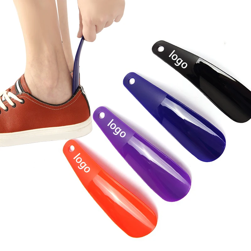 OEM logo Plastic Small Shoe Horn Travel Convenient Shoe Horn For Home Daily Use