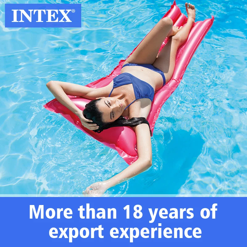 Экономный надувной матрас intex 59703 плавающий плот для детей и отдыха взрослых детский