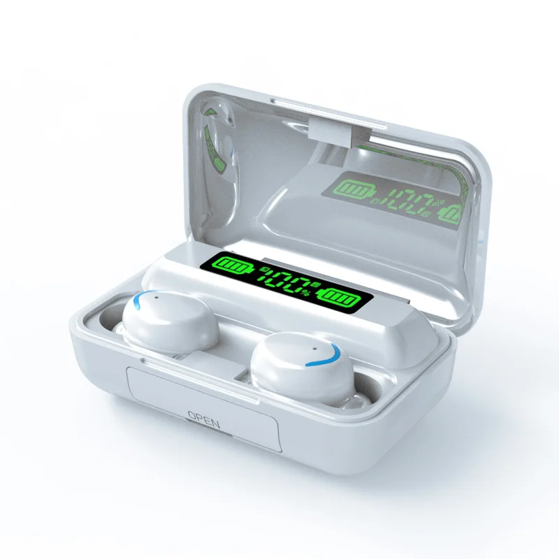 F9-5 F9-5C F9 LED Digital Power Display Stereo Waterproof Earphones TWS Bluetooth Wireless Earbuds With 2000mAh Charging Case