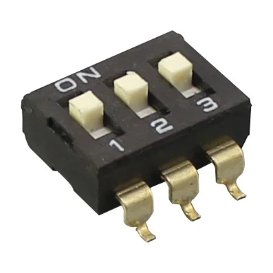 Black Dip Switches 1 To 12 Positions Control Remote Dip Switch  Rotating SMD 2.54mm Pitch for Circuit Breadboards PCB