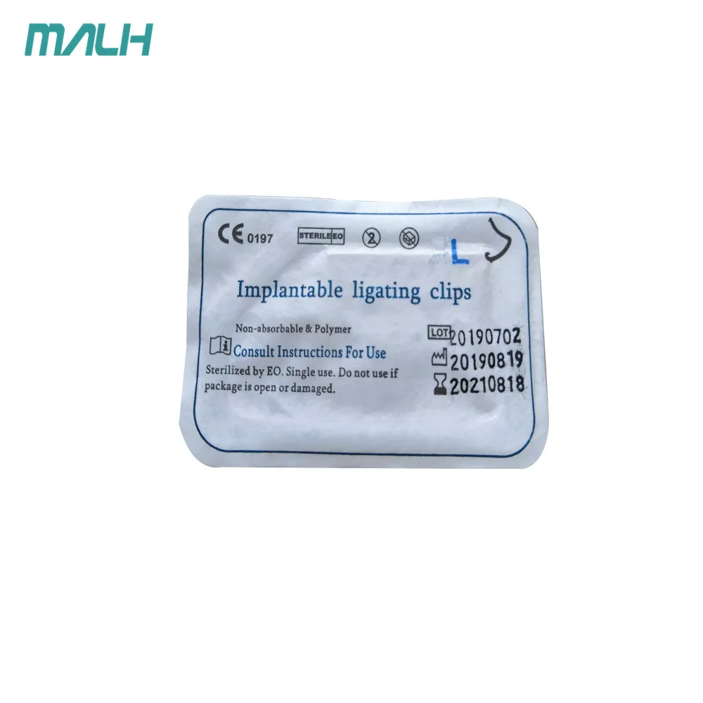 Different Sizes Polymer Ligation Clips Laparoscopic Instrument Hemolok Clips For Clip Applier