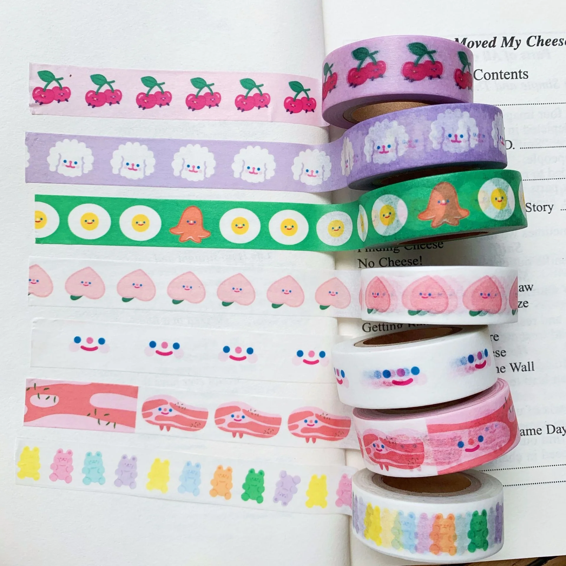 Korean Ins Simple Cloud Smiley Face And Paper Tape Cute Girly Heart Paper Glue