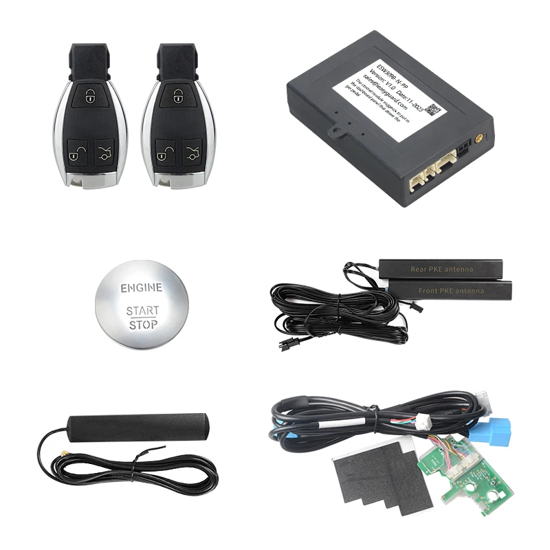 Hot Sale EASYGUARD smart key PKE passive keyless entry kit fit for  Benz 2014+ FBS4 with turn key start only high security