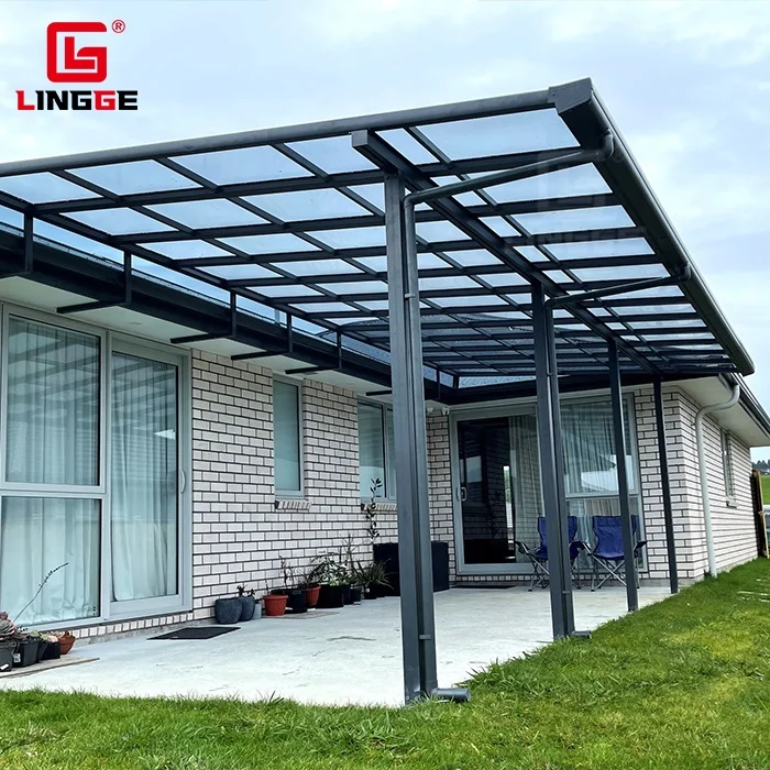 Outdoor Durable Aluminum Patio Cover Professional Stable Waterproof Canopy