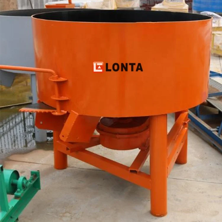 LONTA JQ350 350 Litre 350L Vertical Single Shaft Single Three Phase 5.5Kw Pan Cement Concrete Mixer For Block Making Machine