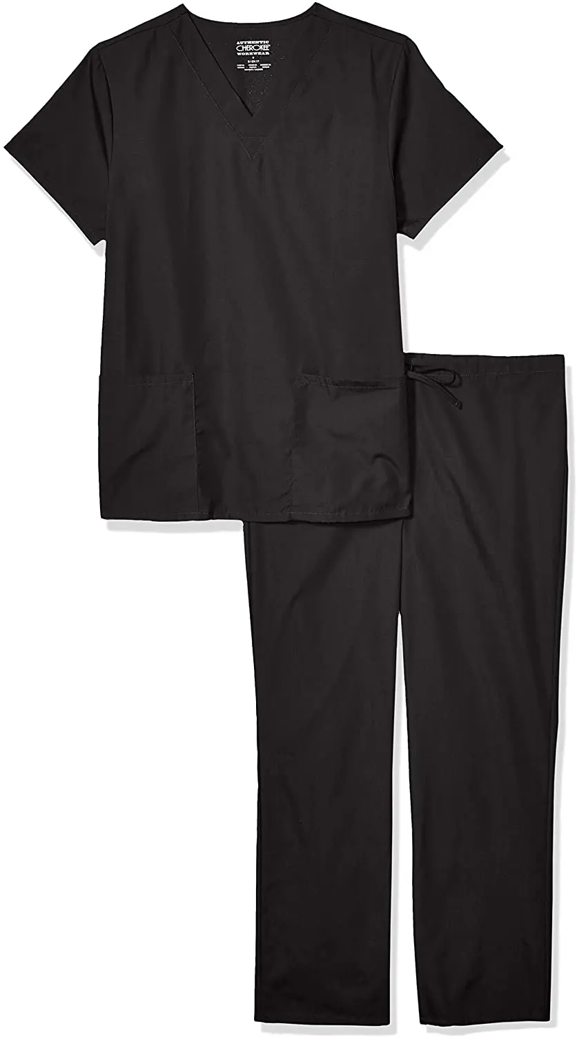 Wholesale New Custom V-neck Medical Scrubs Uniforms Sets Hospital Doctor Nurse Work Wear Scrubs Suits for Women