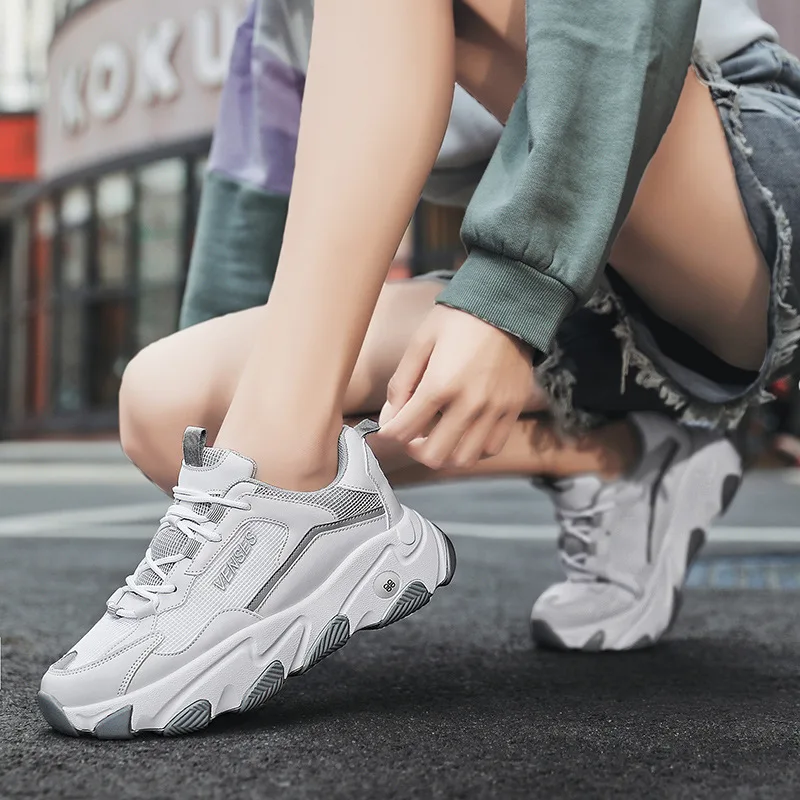 New arrival height increasing casual sport sneakers professional breathable running women shoes