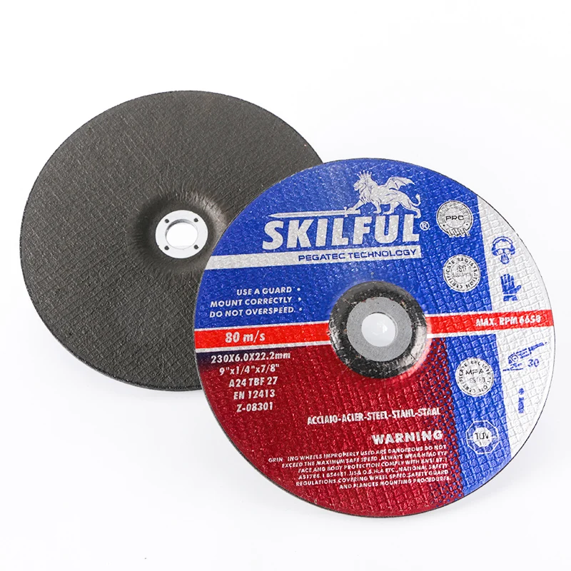 High Quality Wholesale Abrasive Tools For 9 inch Angle Grinder Skilful Series 230*6*22.2mm Grinding Disc