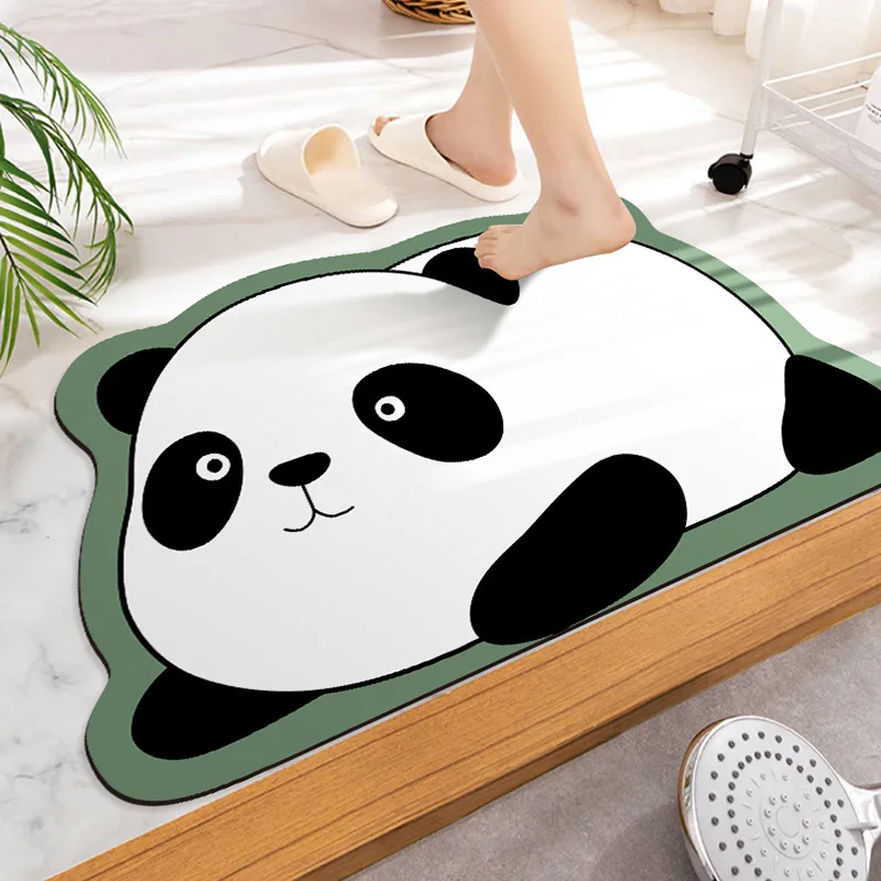 Super Absorbent Bath Mat Quick Drying Bathroom Mats With Rubber Non-Slip Bottom Easy to Clean Bathroom Rug Kitchen Doormat