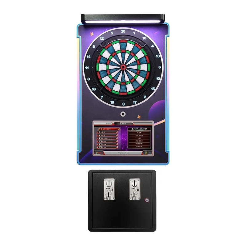 coin operated dart boards World adult LCD Online MINI-S8 flight standing electronic dart game machine for club
