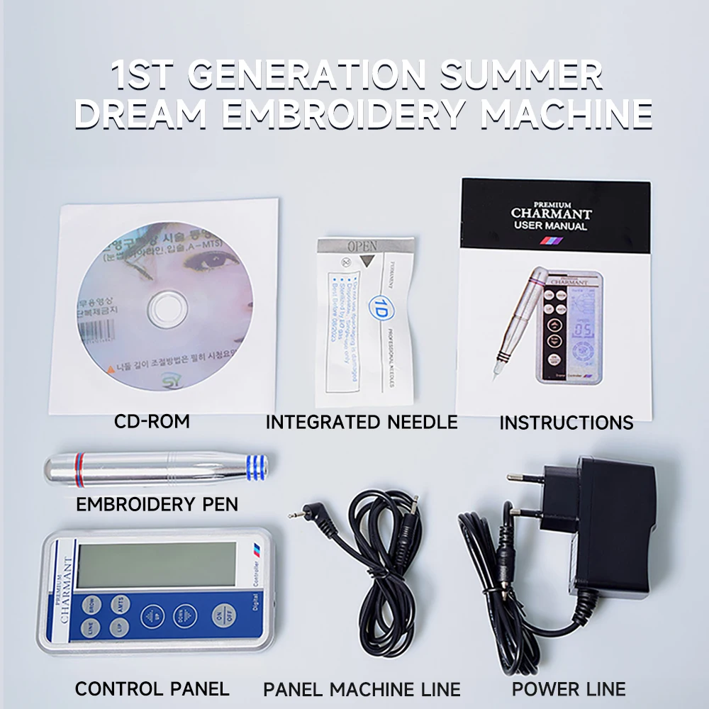 Popular Korea Digital microblading kit micropigmentation machine PMU MTS semi wireless Multifunction permanent makeup machine