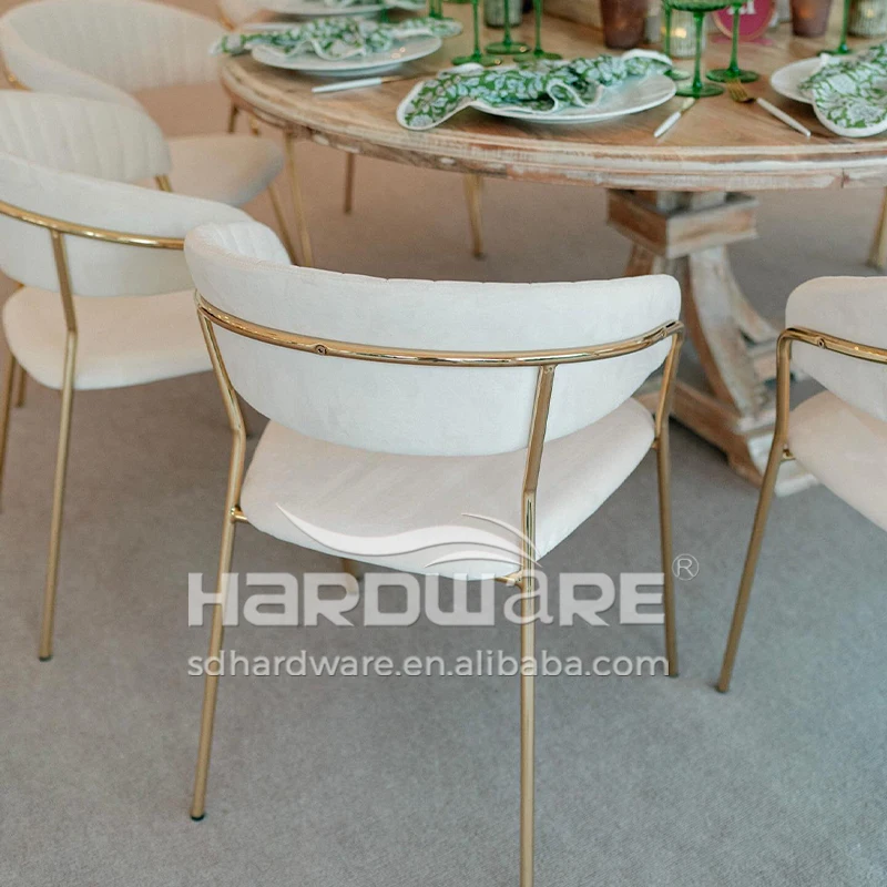 Популярный полукруглый стул из нержавеющей стали