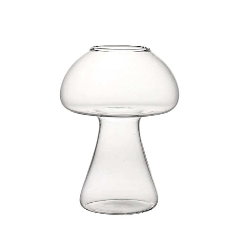 Ins Popular Mushroom Design Novelty Drink Cup Cocktail Glass for KTV Bar Night Party