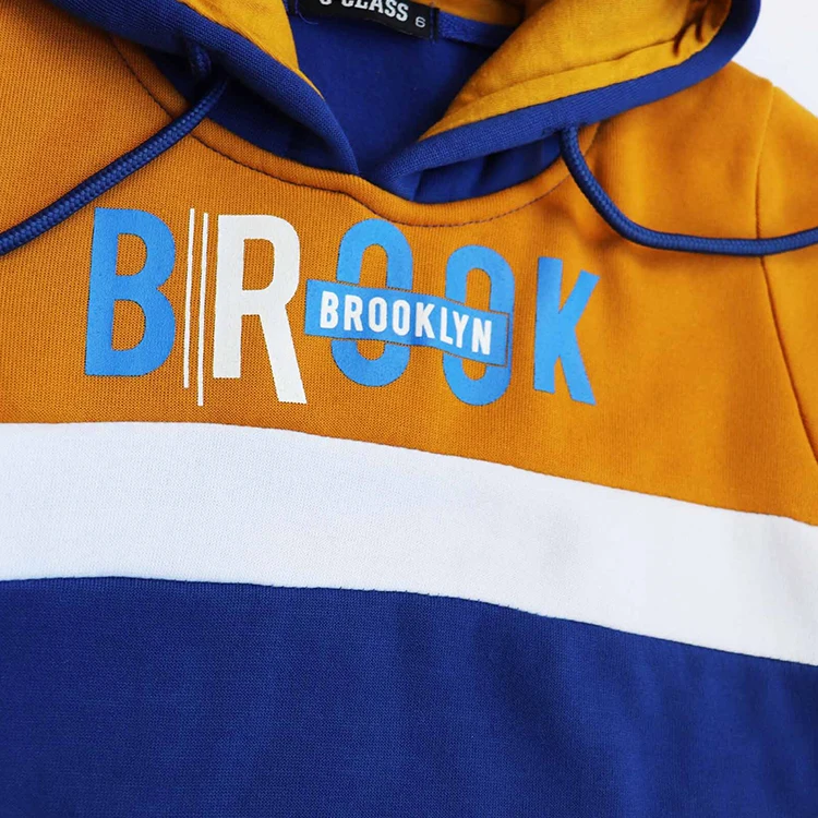 Заводская цена, низкий минимальный заказ, модный дизайн, большой детский комплект из 2 предметов с капюшоном с буквенным логотипом, детский наряд с логотипом, комплект одежды