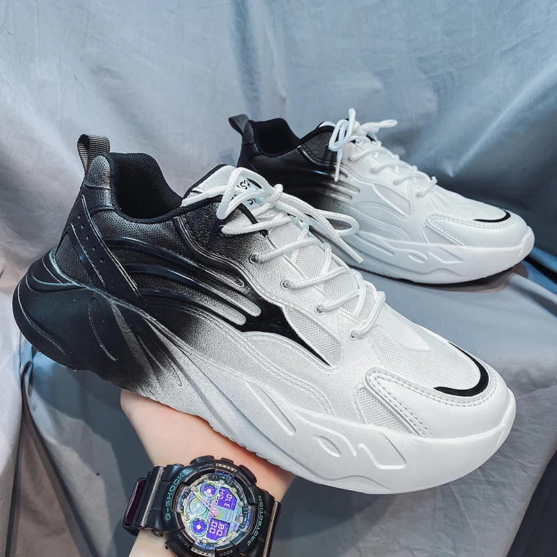 2022 New Arrival walking shoes Summer Couple Breathable Chunky Fashion Sneakers Men Casual Shoes