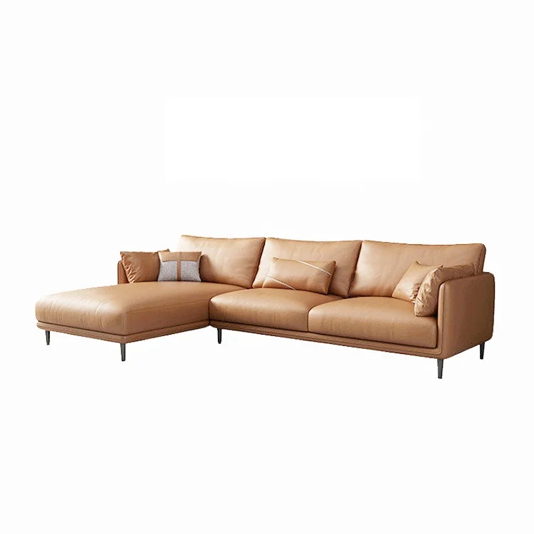 
Hot Sale Factory Price Modern Style Large Size Home Furniture Leather Sofa Set cheap living room sofas Made In China 
