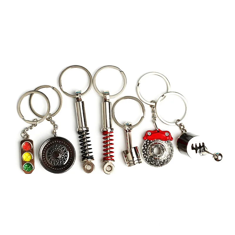 custom manual car accessory keyrings speed shifting car gearbox keychain
