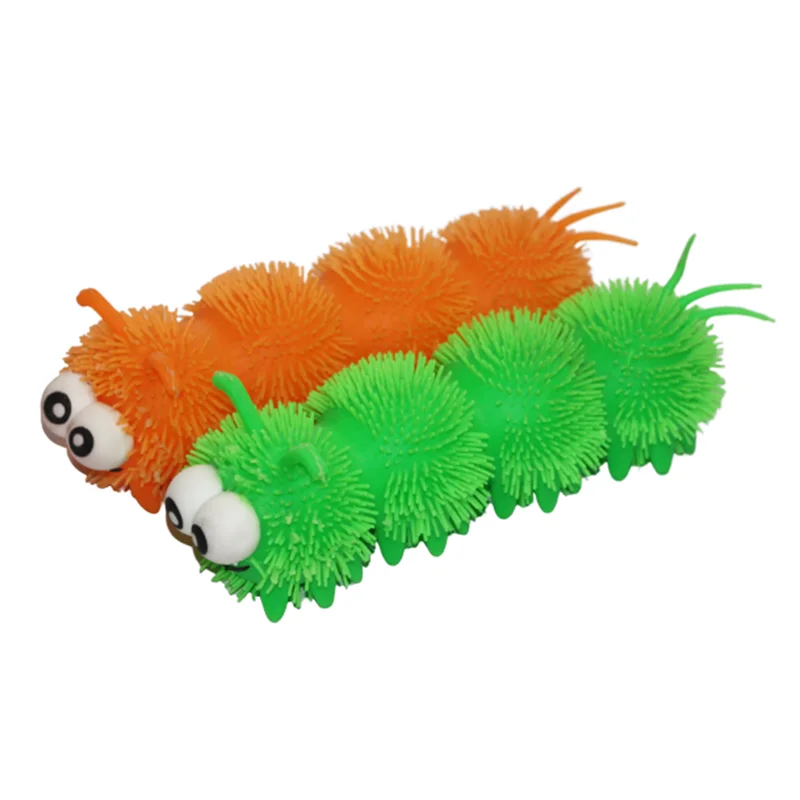 Factory whoelsale custom spiky worm puffer ball