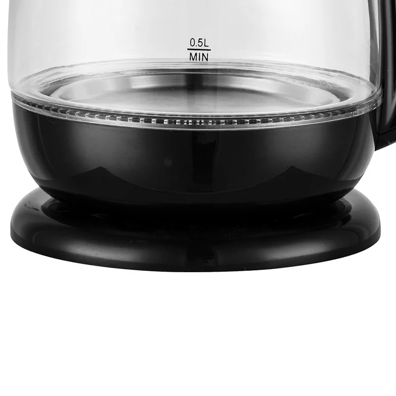 CX-807 1.8L 1500W защитой от кипячения бесшнуровой стеклянный электрический чайник для воды автоматическое выключение электрический стеклянный чайник 1.8L