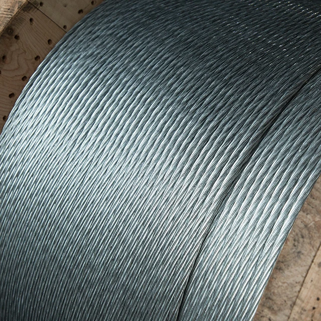 1x7 EHS 1/ 4 'оцинкованный стальной кабель проволока ASTM A475 класс A проволока-мессенджер 7/2.03 мм