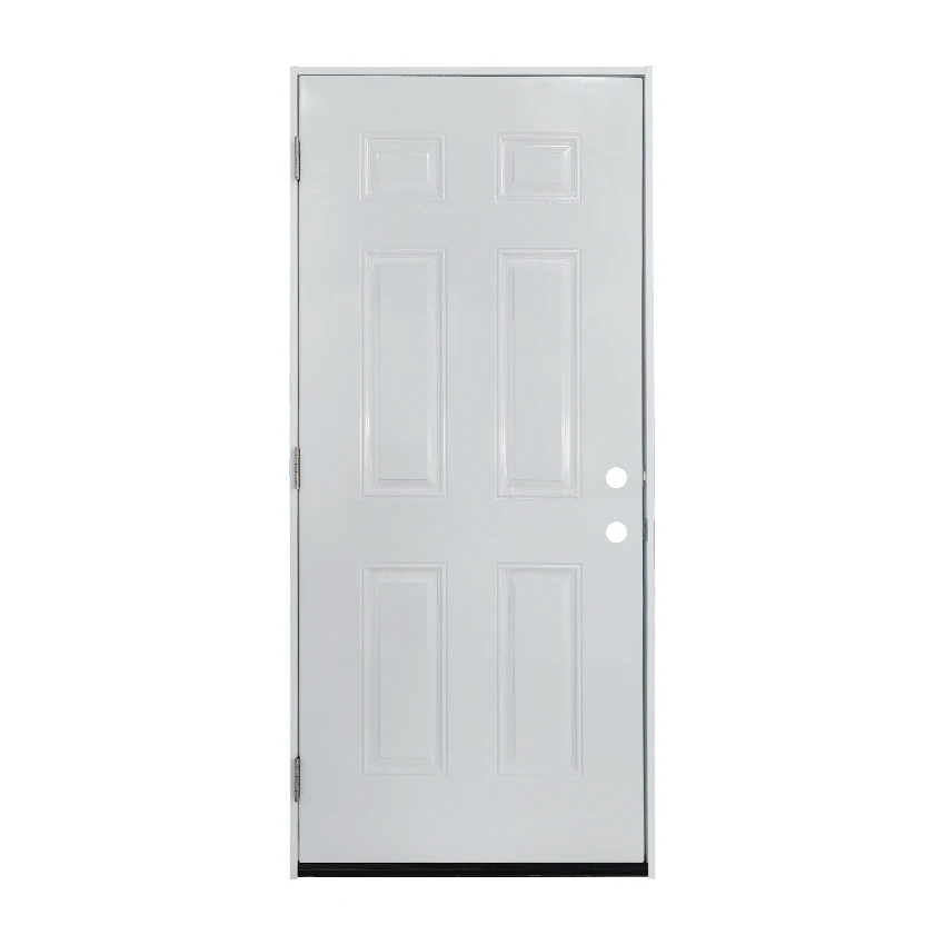 Factory- Direct -Sale -Steel  Door-prehung- wpc frame-